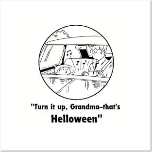 helloween, turn it up grandma Posters and Art